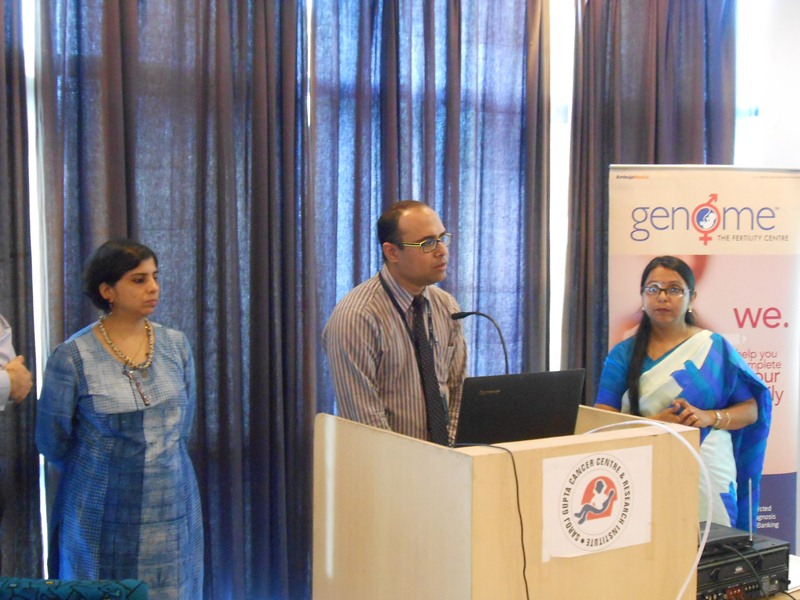 Genome conducted a CME on 'Ferility Preservation in Cancer Patients' at Saroj Gupta Cancer Centre & Research Institute, Thakurpukur, Kolkata on 20th April, 2017