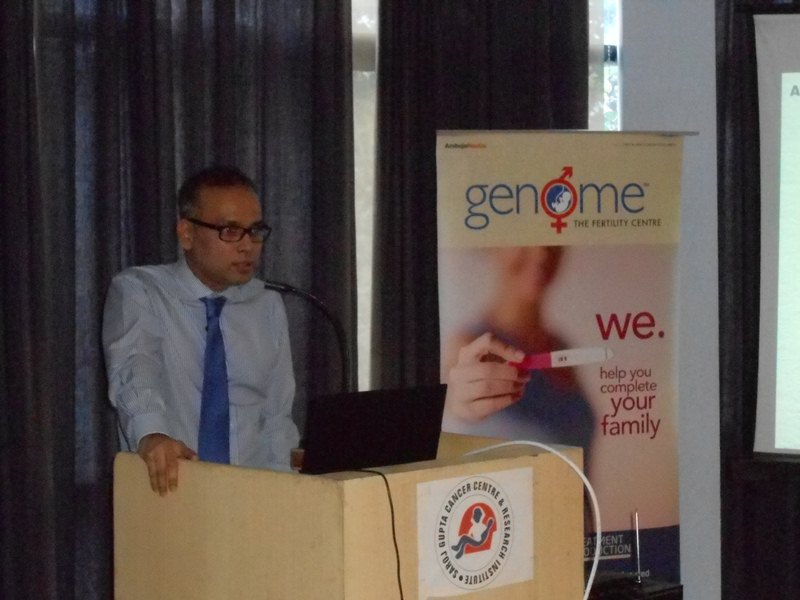 Genome conducted a CME on 'Ferility Preservation in Cancer Patients' at Saroj Gupta Cancer Centre & Research Institute, Thakurpukur, Kolkata on 20th April, 2017