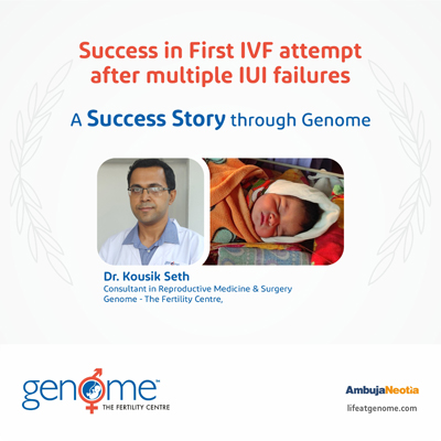 Success in First IVF attempt after multiple IUI failures